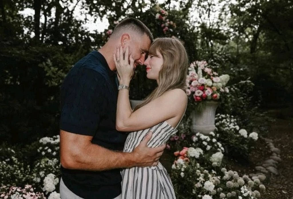 35歲樂壇天后Taylor Swift與其同齡美式足球員男友Travis Kelce宣布訂婚。 35歲樂壇天后Taylor Swift與其同齡美式足球員男友Travis Kelce宣布訂婚。