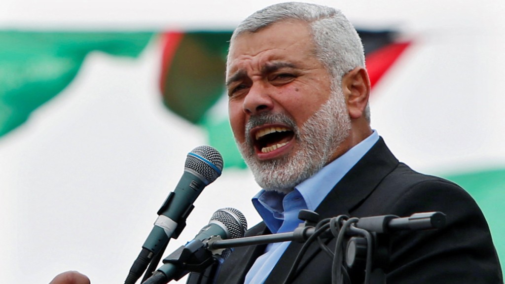 哈尼亚（Ismail Haniyeh）被称为哈马斯三大巨头之一。（路透社）