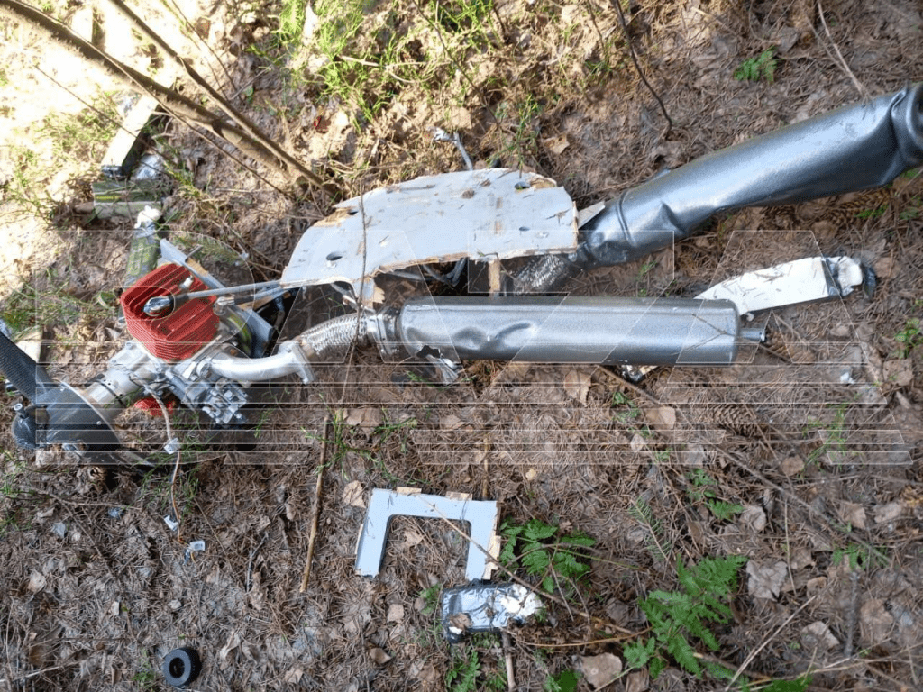 网传照片显示疑似UJ-22无人机的残骸。网图