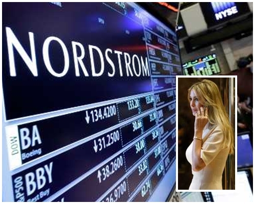 美国高档连锁百货公司诺德斯特龙决定停售特朗普女儿伊万卡的时装系列产品。AP图片