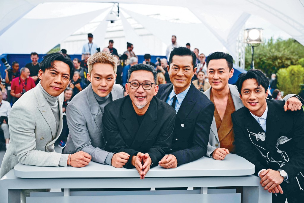 鄭保瑞、古天樂及《城寨》四子出席記者會。