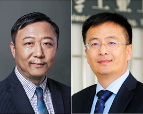 (左起)宫鹏将会接任港大副校长（学术发展）;申作军将担任港大副校长（研究）网上图片