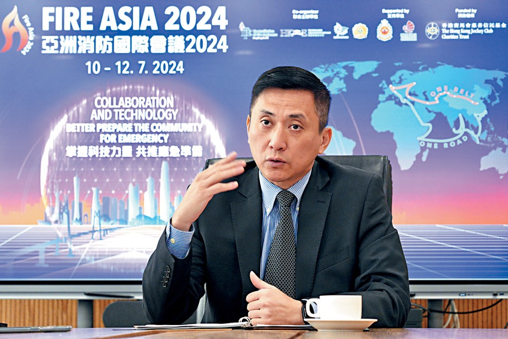 林建軍謂,今年會議與以往最大分別,是首次邀請19個一帶一路沿線國家、3個內地城市及澳門的消防從業員來港,最遠是來自南美的阿根廷。