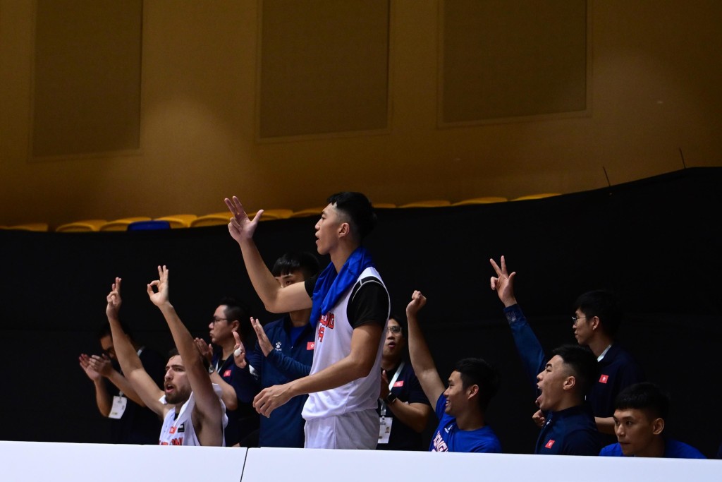  篮球亚洲杯外围赛，港队主场不敌菲律宾。 陈极彰摄