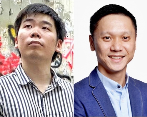何致宏及丁仕元將辭任區議員一職。何致宏、丁仕元FB圖片