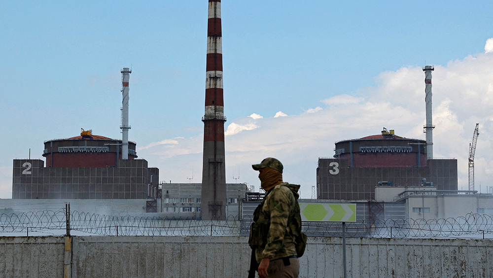 俄烏雙方一直互相指責對方攻擊扎波羅熱核電廠。路透