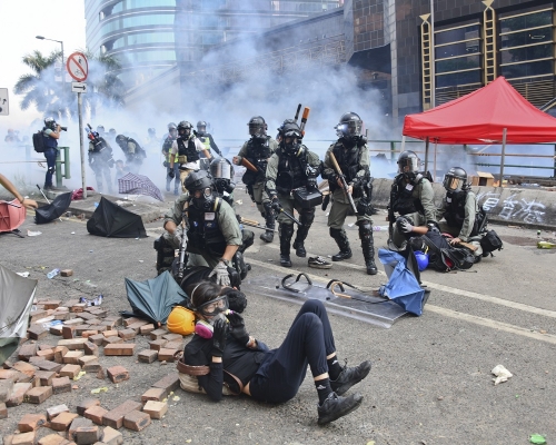 理工大学去年大批示威者与警方爆发暴力冲突。资料图片