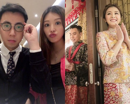 張名雅去年9月與律師男友Joe結婚。