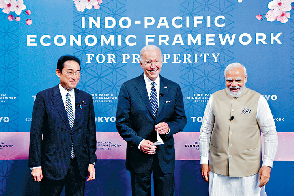 ■印太經濟框架（IPEF）去年5月啟動，是美國拜登政府以簽署行政命令的方式推進。
資料圖片