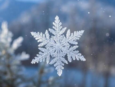 最讨喜的六角菱形雪花。