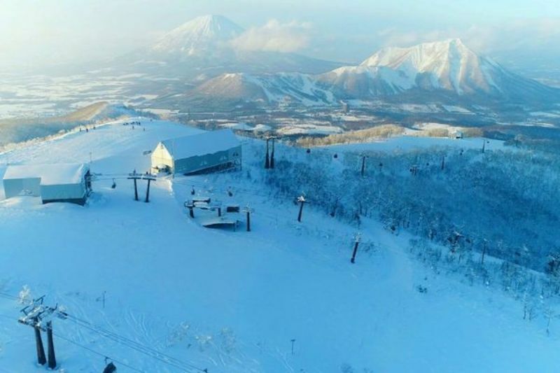 北海道留壽都村滑雪場。