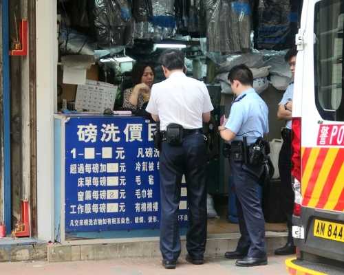 警員到場調查。 林思明攝
