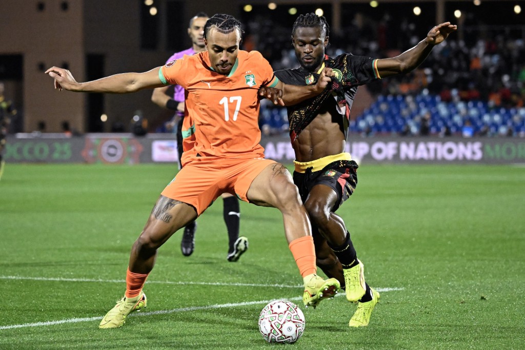 科特迪瓦1：1喀麥隆。法新社