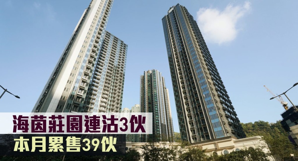 海茵莊園本月累售39伙。