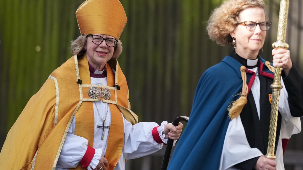 穆拉利（Sarah Mullally）就任坎特伯里大主教。 美联社