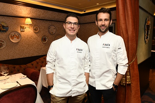 意籍烹饪总监Andrea Viglione（右）及集团行政总厨Davide Borin（左）。