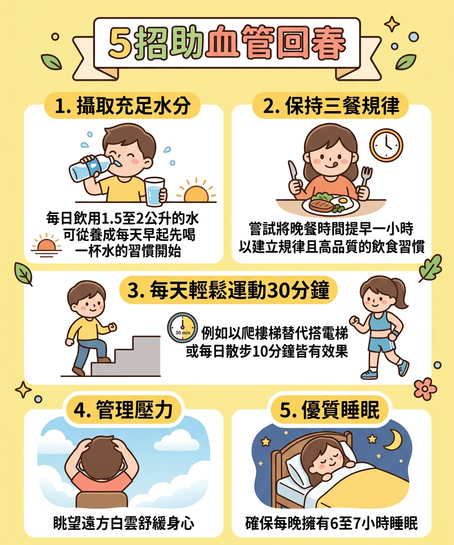 5招助血管回春 5招助血管回春