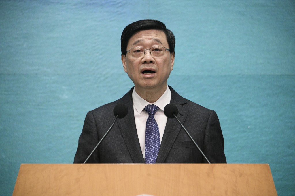行政長官李家超。陳浩元攝