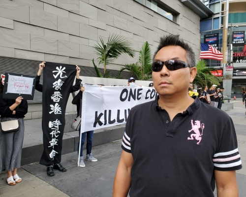 移民洛杉磯三十年從事市場推廣的羅先生指,「美國人追求民主自由,百分百好理解香港人」。
