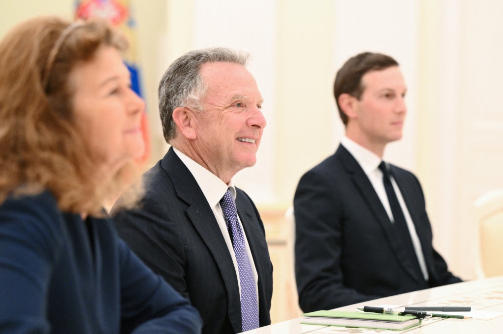 威特科夫（中）是負責俄烏和平談判特使。路透社