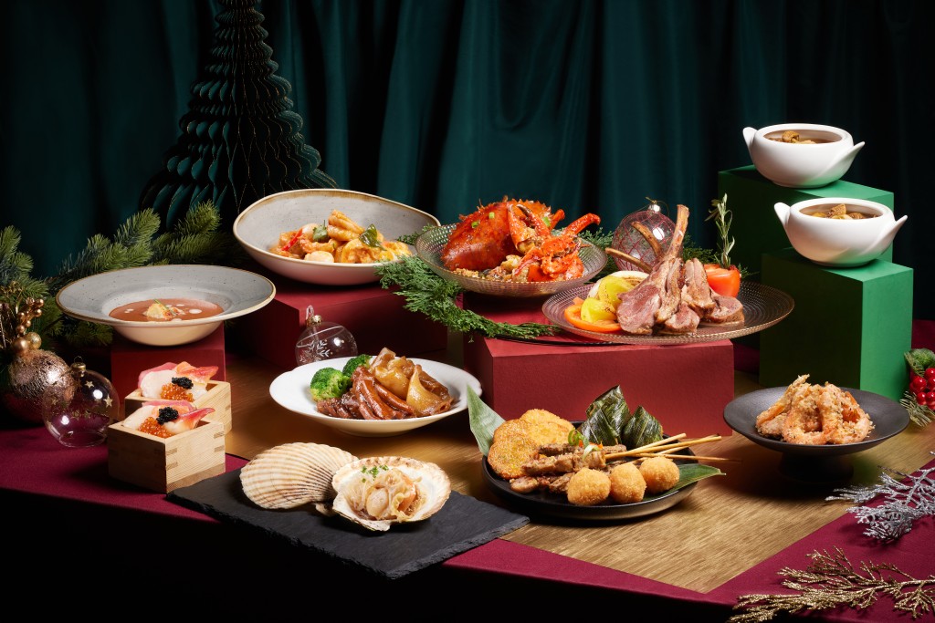 黃竹坑南灣如心酒店 I-O-N—在聖誕期間，推出環球佳餚主題的盛宴。