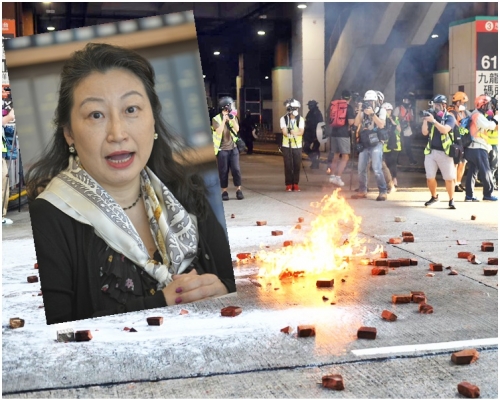 鄭若驊(小圖)指由6月起,香港出現很多遊行示威,有時演變成暴力破壞行為。