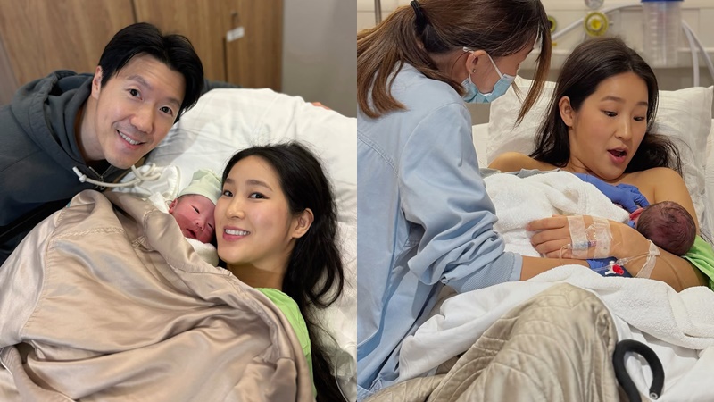 《愛．回家》「刁蠻女」黃碧蓮順利誕B仔  初餵母乳畫面全紀錄  CEO富貴老公全程相伴