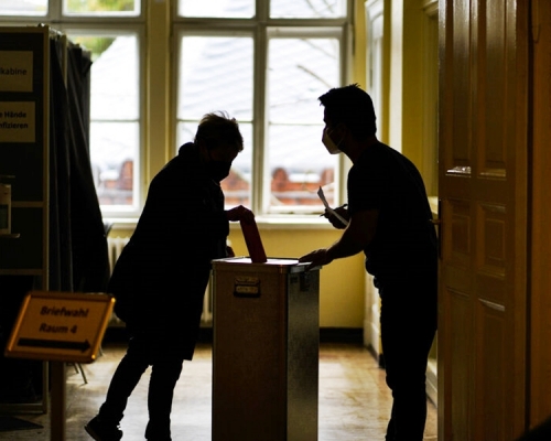 德國將於周日（26日）舉行國會大選。AP圖片