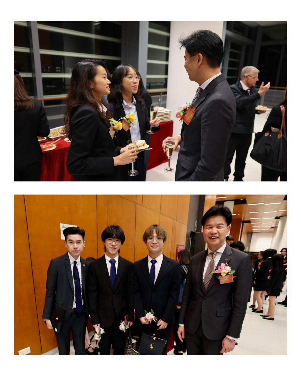 湯文龍勉勵一眾未來法律界專才更好裝備未來堅守誠信。香港律師會fb圖片 