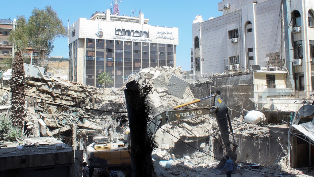 伊朗驻叙利亚外交馆舍被以色列袭击。 路透社