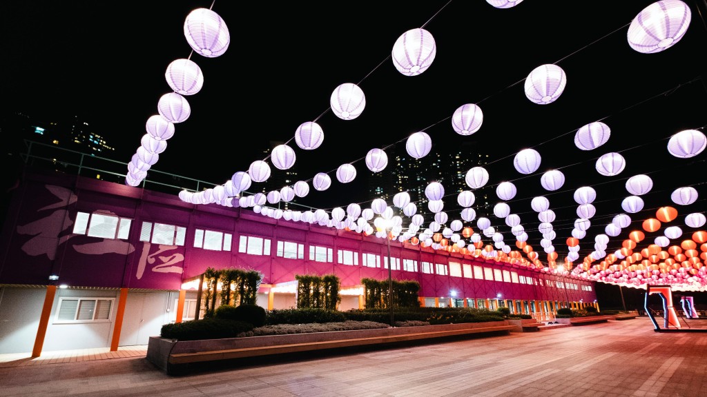 東涌東海濱長廊會懸掛約1000個燈籠。政府圖片