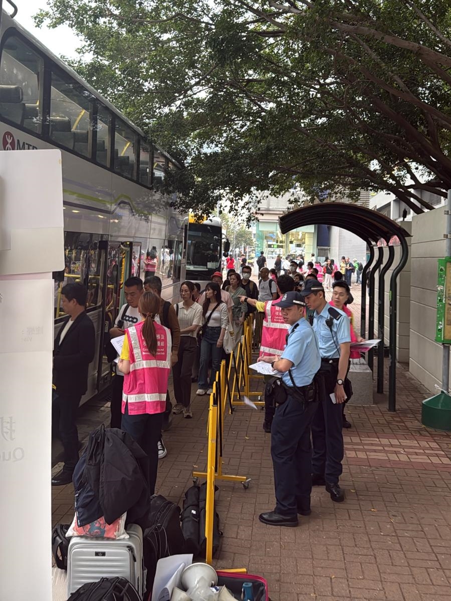 港鐵安排免費接駁巴士來往大圍及九龍塘。港鐵圖片