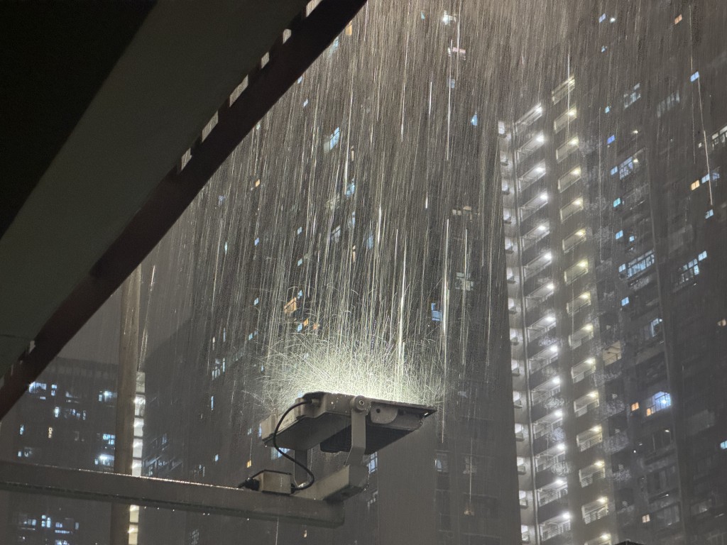 大雨滂沱。 大雨滂沱。