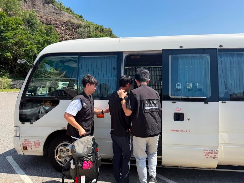 其中一名被捕人。入境處圖片 其中一名被捕人。入境處圖片
