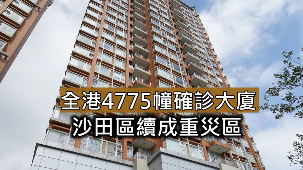最多確診大廈地區以沙田佔最多，涉452幢。 資料圖片