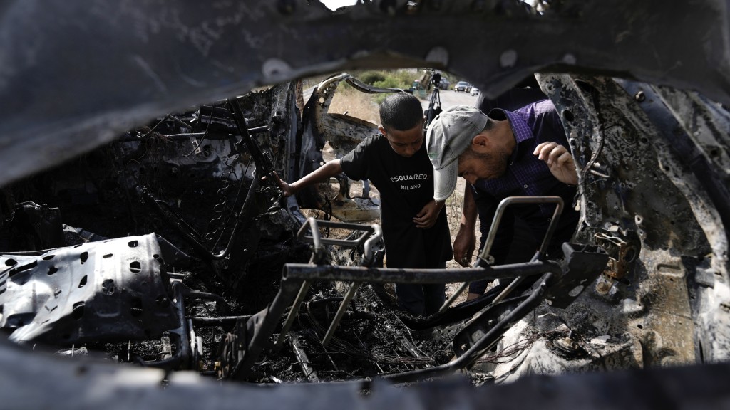 以軍空襲約旦河西岸一輛車致5死，其中1人是哈馬斯指揮官。 美聯社