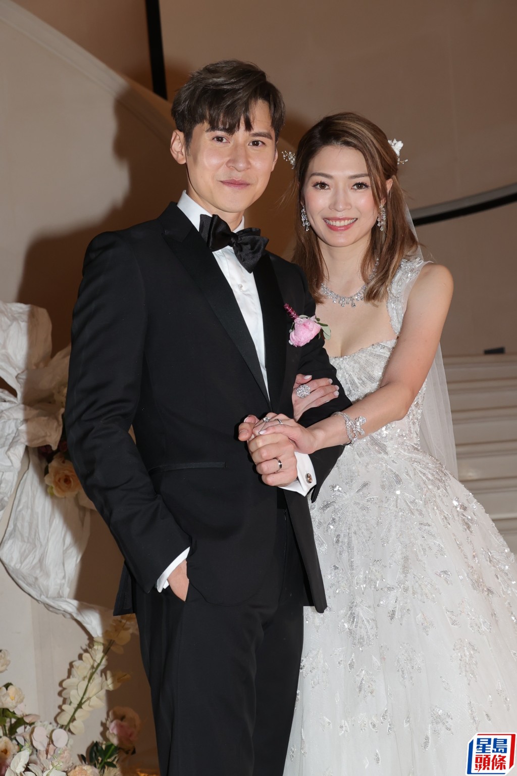 连诗雅与陈家乐今年4月举行盛大婚礼。  ​