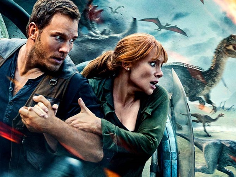 由「星爵」基斯柏特(Chris Pratt)主演新版的《侏羅紀世界》。網圖