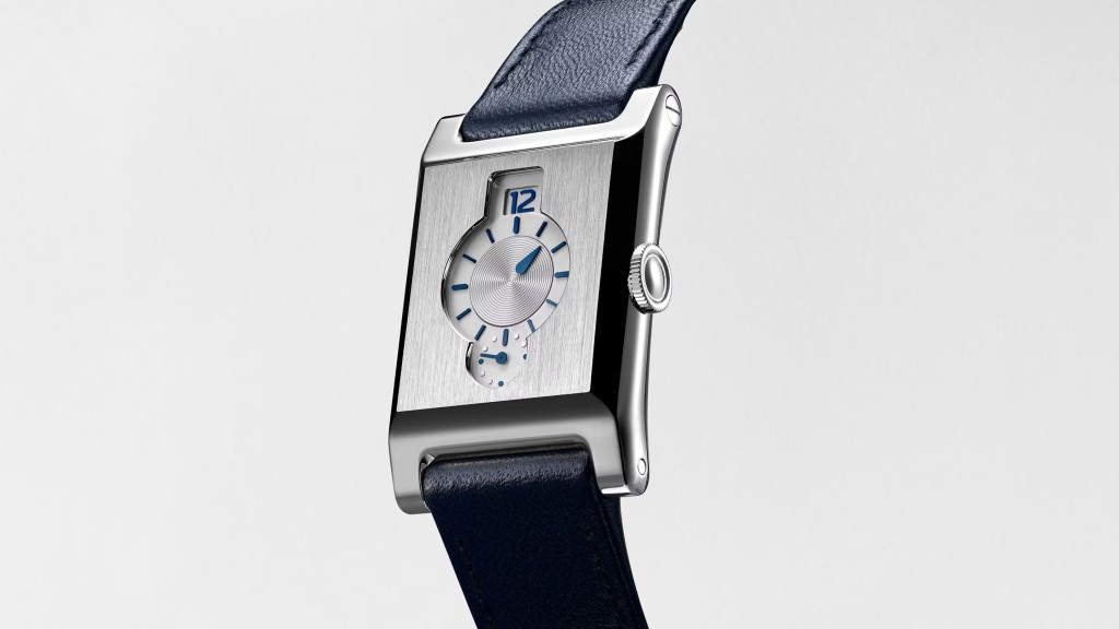 Niton Prima，表壳：27×35.5mm铂金/ 机芯：NHS01手上链/ 限量：各19枚/ 售价：47,750瑞郎（铂金）