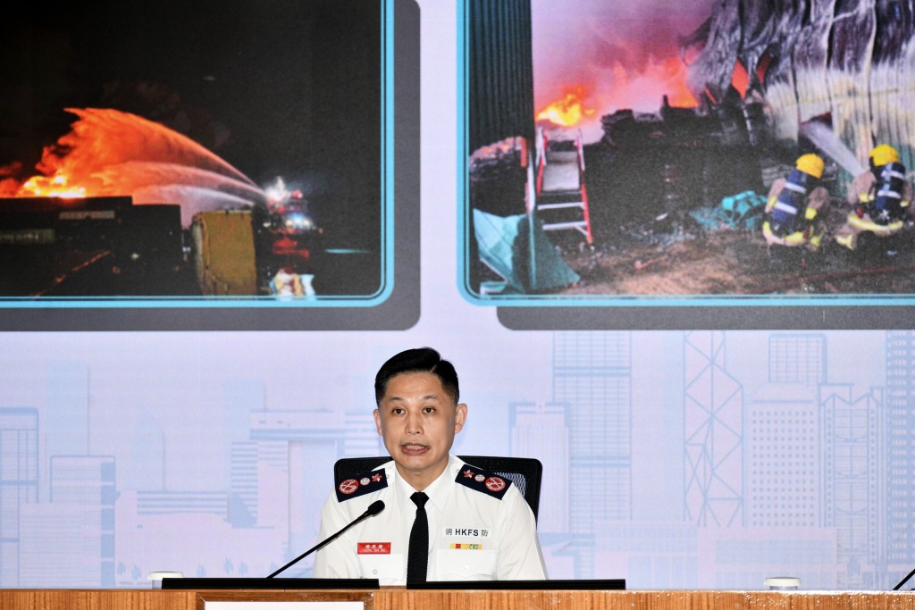 消防處處長楊恩健。 消防處處長楊恩健。