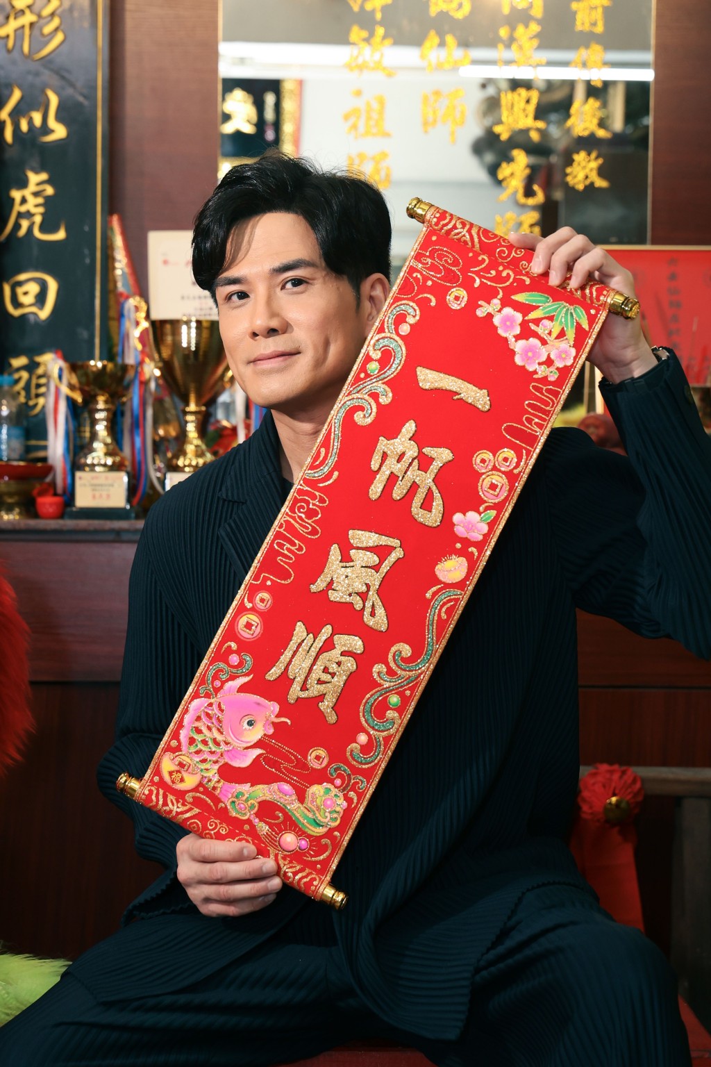 伍允龍表示馬年會專注發展事業，希望自己和大家都會「一帆風順」。