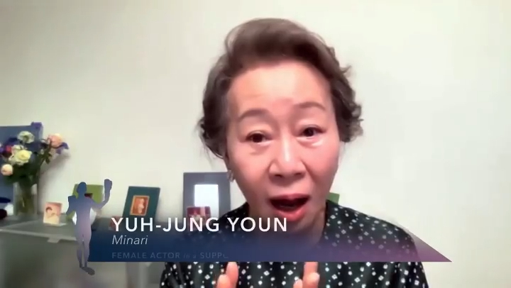 尹汝貞憑韓語美國片《農情家園》奪最佳女配角。