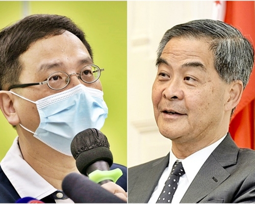 教育界立法會議員葉建源與梁振英「隔空駁火」。資料圖片