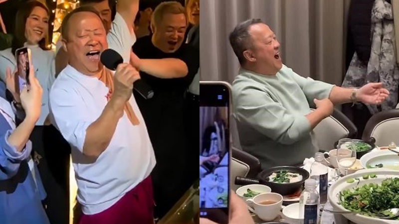 曾志偉卸任變甩繩馬騮？跟辣妹高難度熱情互動畫面曝光 內地會合譚詠麟包廂狂歡