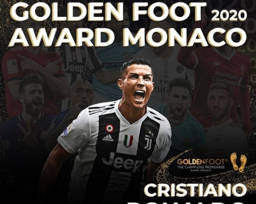 C朗拿度奪金足獎。網上圖片