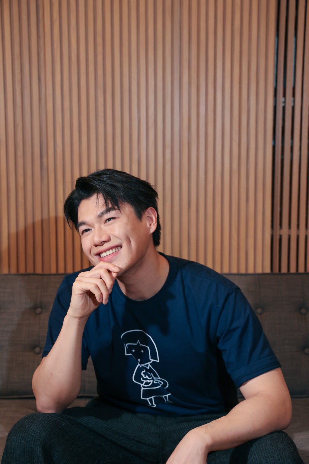 柯炜林常常笑容满面。