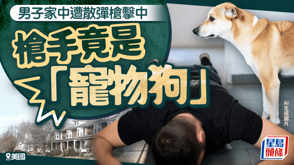 美國男家中遭散彈槍擊中  槍手竟是「寵物狗」