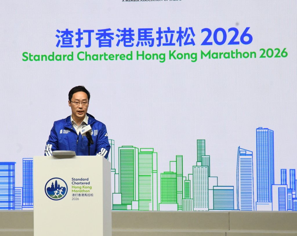 體育專員蔡健斌致辭。