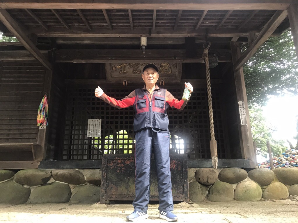 實川欣伸不停挑戰富士山。 