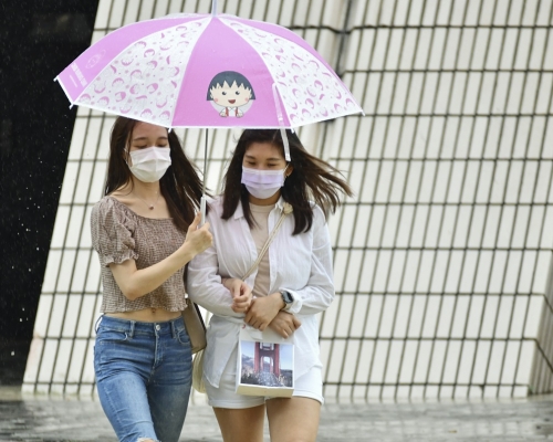 天文台預測下周密雲有雨及有狂風雷暴。資料圖片